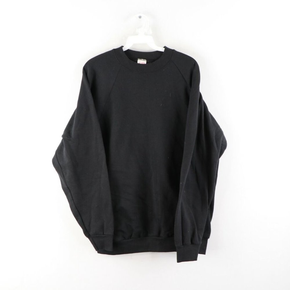 Vtg Streetwear Blank Distressed Faded Sweatshirt